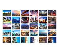 Fendawn Strive Beautiful World Lot de 30 cartes postales artistiques rétro Motif paysage de voyage Amérique