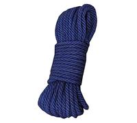 Fendawn Strive Corde de chanvre naturel - 8 mm - 20 mètres - Ficelle de jute pour travaux manuels, artisanat, bricolage, décoration, bleu