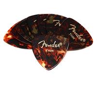 Fender 098-0346-700 346 Shape Picks, Lot de 12 médiators, Ecaille, Thin