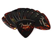 Fender 098-0346-900 346 Shape Picks, Lot de 12 médiators, Ecaille, Heavy