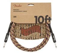 Fender Câble pour instrument Festival 10' droit/droit arc-en-ciel