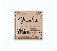 Fender Cordes de guitare 130 Nylon .028-.043 Folk Tension normale Ball End