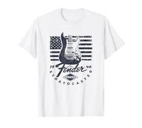 Fender 1946 Stratocaster American Flag Backdrop T-Shirt