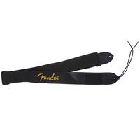 Fender 2" Black Poly Strap with Yellow Logo