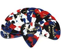 Fender 351 Classic Celluloid Picks 12-Pack (Confetti) Heavy- Lot de 12 médiators