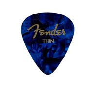 Fender 351 Classic Celluloid Picks 12-Pack (Couleurs assorties) Blue Moto (Thin) - Lot de 12 médiators