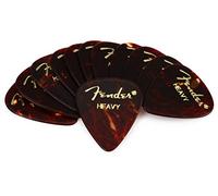 Fender 351 Classic Celluloid Picks 12-Pack (Tortoise Shell) Heavy- Lot de 12 médiators
