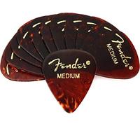 Fender 351 Classic Celluloid Picks 12-Pack (Tortoise Shell) Medium- Lot de 12 médiators