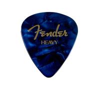 Fender 351 Classic Médiators Celluloid Heavy Blue Moto 12x | 12 médiators celluloid heavy, guitare électrique & lead, grip naturel, son chaud & articulé, accessoire guitare essentiel