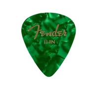 Fender 351 Classic Médiators Celluloid Thin Assortis 12x | Idéal débutants & guitaristes, celluloid souple, lot 12 médiators fins, guitare électrique & acoustique, accessoire guitare