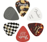 Fender 351 Material Medley Médiators Guitare & Basse Heavy 6x | Pack 6x médiators heavy, assortiment matériaux & couleurs, guitare électrique & basse, explorer différentes sonorités