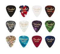 Fender Médiators 351 Shape – Celluloïd Medley – Paquet de 12 – Moyen