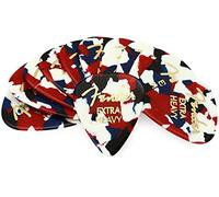 Fender® »351 SHAPE CLASSIC PICKS - CONFETTI« Médiators en celluloïd - Forme: 351 - Pack de 12 - Épaisseur: X-Heavy - Couleur: Confetti