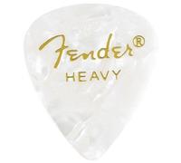 Fender 351 Shape Guitar Pick Moto White Heavy 12pk / Plectrums