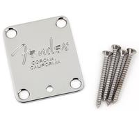 Fender 4-Bolt American Series Guitar Neck Plate with Fender Corona Sta