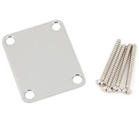 Fender 4-Bolt Vintage-Style Neck Plate, Chrome (No Logo)