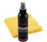 Fender® »POLISH & SHOP CLOTH« Set de 2 avec American Professional Guitar Polish (118ml) et un chiffon en microfibre Shop-Cloth