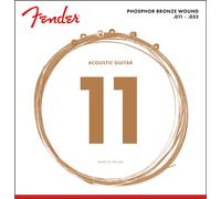 FENDER PHOSPHOR BRONZE ACOUSTIC GUITAR STRINGS BALL END 60CL .011-.052 GAUGES (6)