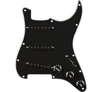 Fender 65 Strat Pre-Wired Pickguard Black - Micro à bobine simple pour guitare