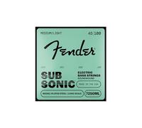 Fender 7250ML Cordes Basse Nickel Long Scale, Calibres .045-.100, 4x | Cordes basse électrique nickel plaqué, long scale, calibre léger 45-100, son brillant, attaque précise, basses 4 cordes
