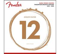 Fender 860L Phosphor Bronze Acoustic Guitar Strings Dura-Tone® Coated 12-53