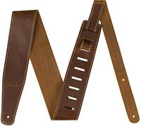 Fender 990641021 Sangle de guitare en cuir cassé, marron clair, 6,3 cm