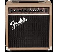 Fender Acoustasonic 15 Combo Ampli de Guitare 15 W, Convient pour Guitare Acoustique, Marron, Comprend Une Double entrée (Micro + Guitare), pour Chanteur et compositeur