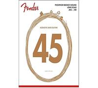 Fender Acoustic Bass Strings, Phosphor Bronze, Long Scale, .45-.100 Gauges, (4)