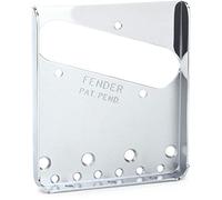 Fender American Vintage 3-Saddle Tele Bridge Plate, Chrome | Remplacement authentique, plaque de pont vintage 3 selles, chrome, pièce Fender d'origine, compatible Tele, upgrade guitare