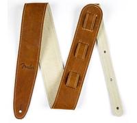 Fender Sangle en cuir Ball Glove pour guitare 6,35 cm Brun