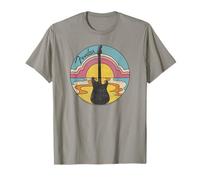 Fender Beach Guitar Sunset Outline T-Shirt