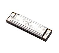 Fender Blues Deluxe Harmonica, Clé de F, 10 Trous, Nickel Chrome, Étui Inclus