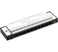 Fender Harmonica Blues Deluxe – Clé de A, 10 trous, Nickel Chrome, Étui inclus