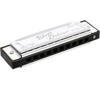 Fender Blues Deluxe Harmonica, Clé de D, 10 Trous, Nickel Chrome, Étui Inclus