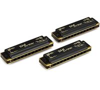 Fender Blues DeVille Harmonica Diatonique Set 3x avec Étui | Lot de 3 harmonicas blues diatoniques, idéal débutants & confirmés, étui inclus, sons riches, qualité Fender