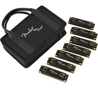 Fender Blues Deville Harmonica Pack of 7 with Case Harmonica diatonique