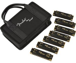 Fender Blues Deville Harmonica Pack of 7 with Case Harmonica diatonique