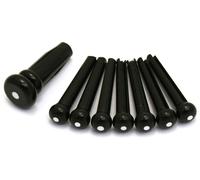 Fender Bridge Pin Set, Black with White Dot