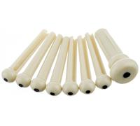 Bridge Pin Set, Ivory With Black Dot (7)
