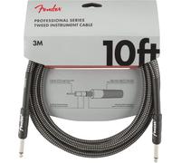 Fender Câble pour Instrument de la Série Professionnelle - 10 pieds - STR,STR - Tweed Gris, Son pur sans Perte et sans Bruit Ambiant