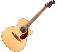 Fender California Deluxe Newporter CE WN Natural Guitare Dreadnought acoustique-électrique