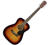 Fender CC-60S Guitare Acoustique Concert, Touche en Noyer, Tonalité Marron, Inclus des Cours Virtuels Gratuits sur Fender Play