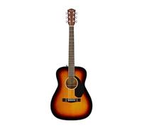 Fender CC-60S Guitare Acoustique Concert, Touche en Noyer, Tonalité Marron, Inclus des Cours Virtuels Gratuits sur Fender Play