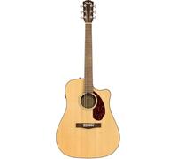 Fender CD-140SCE Guitare Électro-Acoustique Dreadnought Naturel | Table en épicéa massif, micro Fishman, accordeur intégré, étui rigide inclus, fond et éclisses en ovangkol