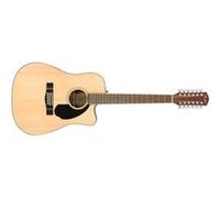 Fender CD-60SCE 12-String Acoustic Electric Guitar, with 2-Year Warranty, with Fishman Pickup with Tuner and Equalizer, Rounded Walnut Fingerboard, Glossed Natural Finish, Mahogany Construction