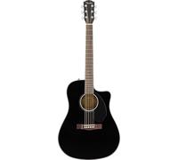 Fender Guitare électro-acoustique CD-60SCE Dreadnought Noir – Fender Play inclus