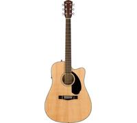 Fender CD-60SCE Guitare Electro Acoustique, Dreadnought, Naturel, Parfait pour les Joueurs Débutants et Intermédiaires, Incluant des Cours Virtuels Gratuits sur Fender Play
