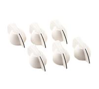 Fender Chicken Head-Style Boutons de Commande Amplificateur - Pack de 6 - Blanc