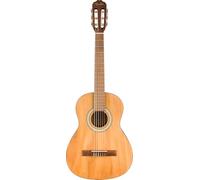 Fender Classic Design CN-25 à cordes en nylon, touche en noyer à échelle courte, guitare acoustique classique taille 3/4, naturelle. Idéal pour les débutants