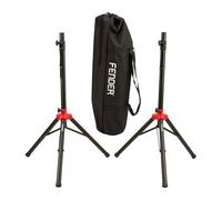 Fender Compact Speaker Stands - Pieds d¿enceinte compacts - Lot de 2 - Aluminium léger - Adaptateur 35/38 mm - Housse de transport incluse
